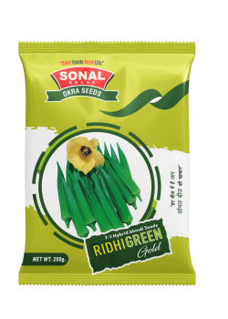 Sonal Ridhi Green Gold F-1 Hybrid Bhindi Seeds Sonal Ridhi Green Gold F-1 Hybrid Bhindi Seeds