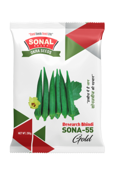 Sonal Sona-55 Gold Research Bhindi Seeds Sonal Sona-55 Gold Research Bhindi Seeds