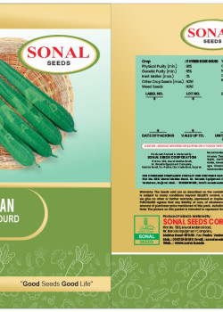 Sonal Green Makkhan F1 Hybrid Ridge Gourd Seeds